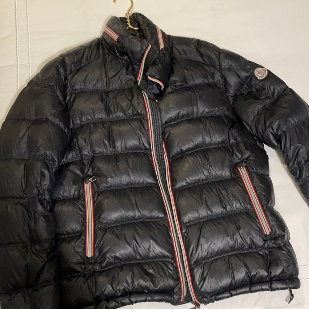 Moncler men’s black down coat size 5